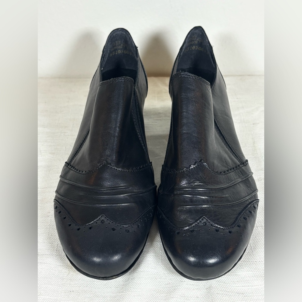 Rieker Antistress Women’s Black Leather Slip-On Comfort Shoes Size 39